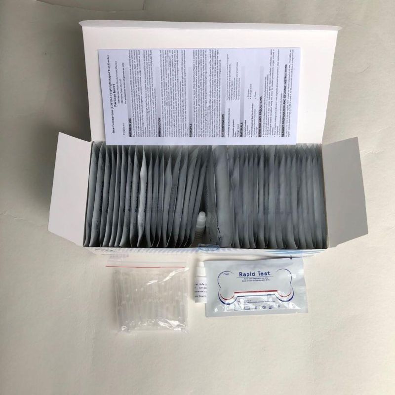 Painless Testing Plastic Disposable Rapid Medical Diagnosis Antigen Saliva Test for 1 Person with CE Certificate