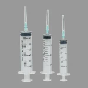 Disposable Medical Plastic Syringe with Needle 50ml
