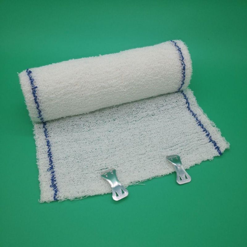 Medical Gauze Cotton Roll Crepe Elastic Absorbent Bandage for ISO Factory