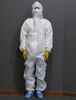 Impervious Gown Industrial PP PE Filter Aseptic Protective Isolation Clothing Hood Suit