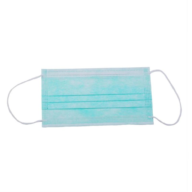 Multi-Color Disposable 3 Ply Medical Face Mask with Round Elastic Ear-Loop