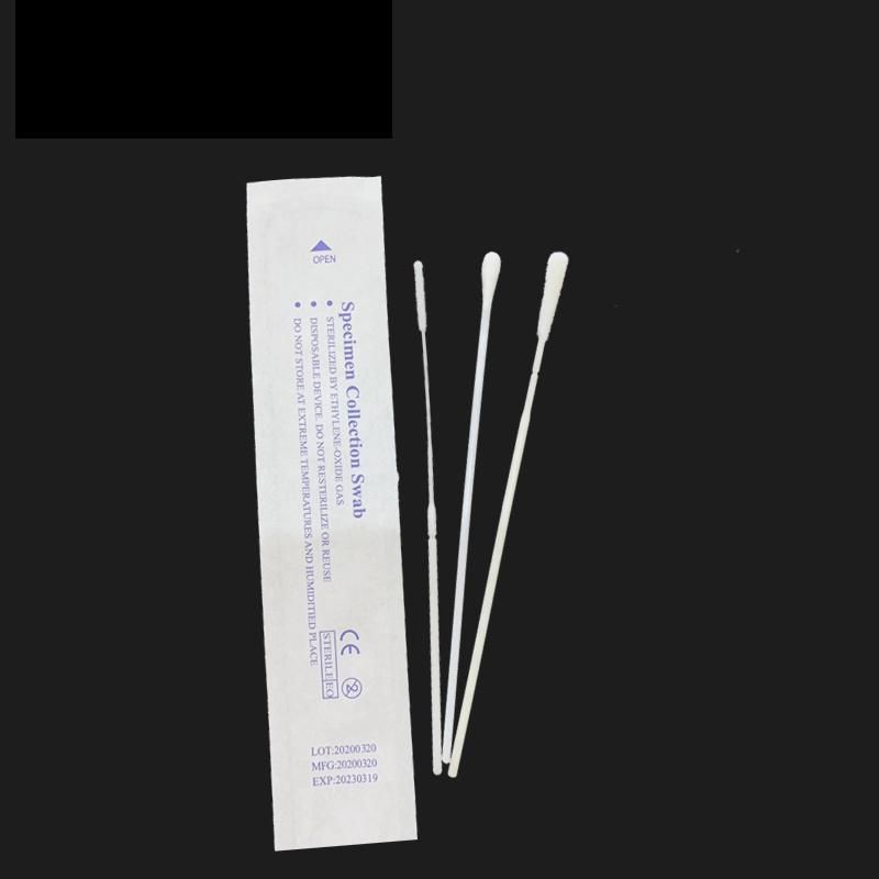 Sterile Transport Sample Collection Swab Nasopharyngeal Nylon Flocked Swab