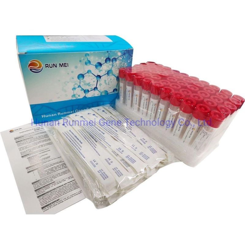 Disposable Sample Collection Test Kit with Flocked Nasopharyngeal Swab