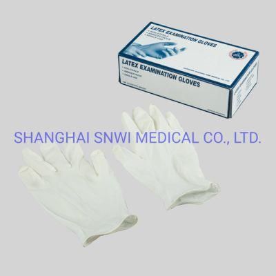 Disposable Medical Grade Sterile Latex Surgical Gloves with Powdered Free