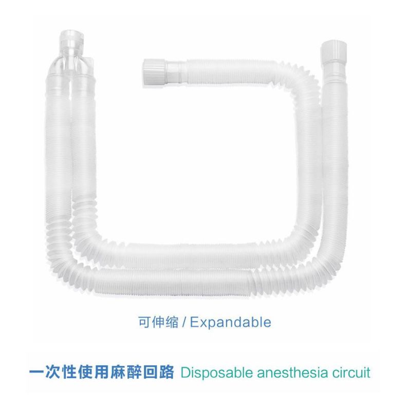 High Quality Reusable Silicone Anesthesia Breathing Circuit with CE