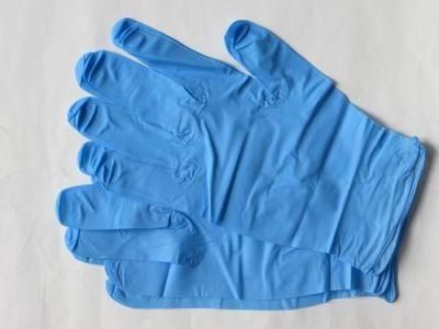 Blue Powdered Medical Grade Nitrile Examination Gloves