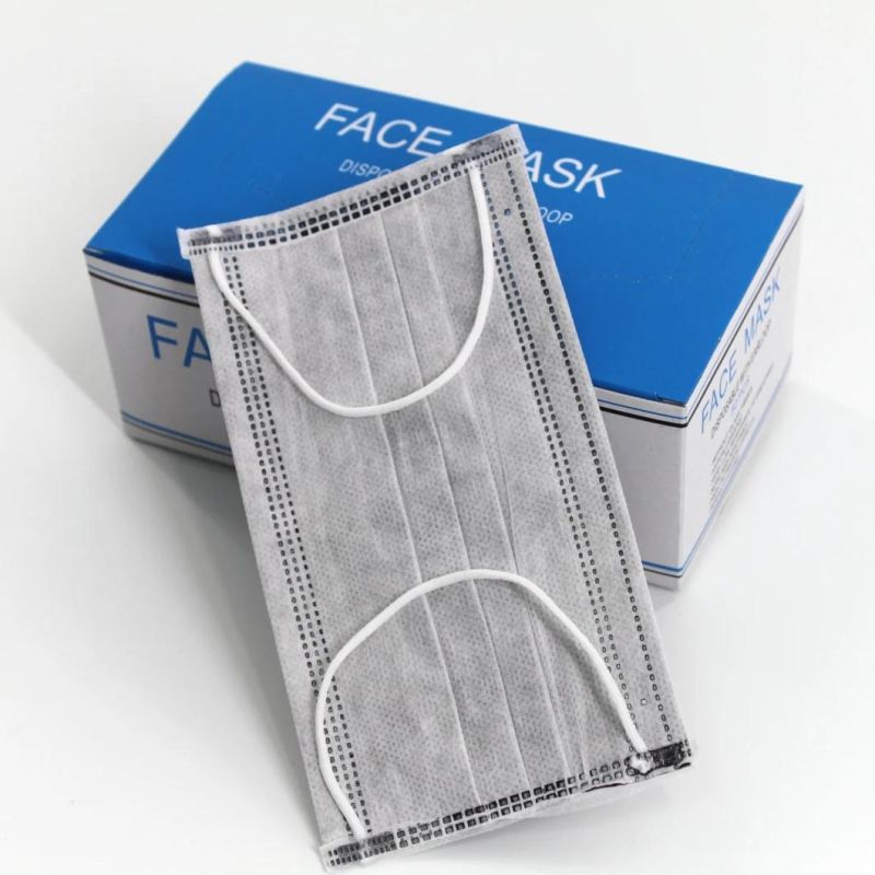 High Quality 4 Ply Disposable Active Carbon Face Mask Non Woven Protective Face Mask