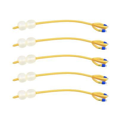 Fr16-Fr24 4 Way Type Latex Double Balloons Foley Catheter