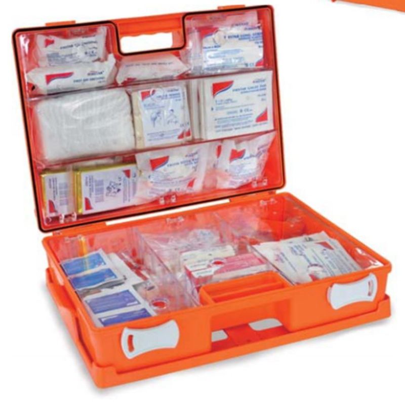 Office Wall Mount First Aid Box ABS Strong Plastic Medical Case Custom Storage First Aid Kit