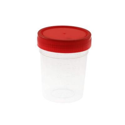 Disposable Medical PP 120ml Sterile Urine Specimen Cup with Label