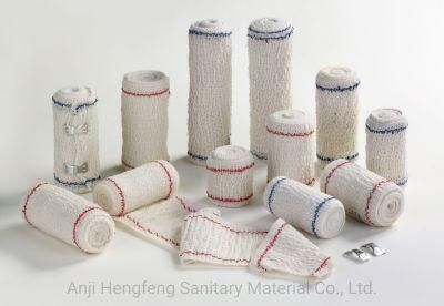 Red Line Cotton Elastic Crepe Bandage with ISO, Ce Certificate