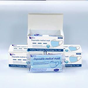 Stock Offering Wholesale 3-Ply Disposable Protective Medical Surgical Non Woven Safety Medical Face Mask