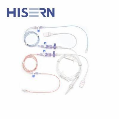 Factory Surgical Hisern Disposable Available with Closed Blood Sampling System Adult Blood Pressure Medical Transducer