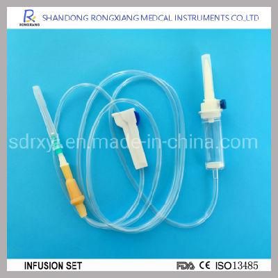 IV Infusion Set with Luer Slip or Luer Lock on The Needle