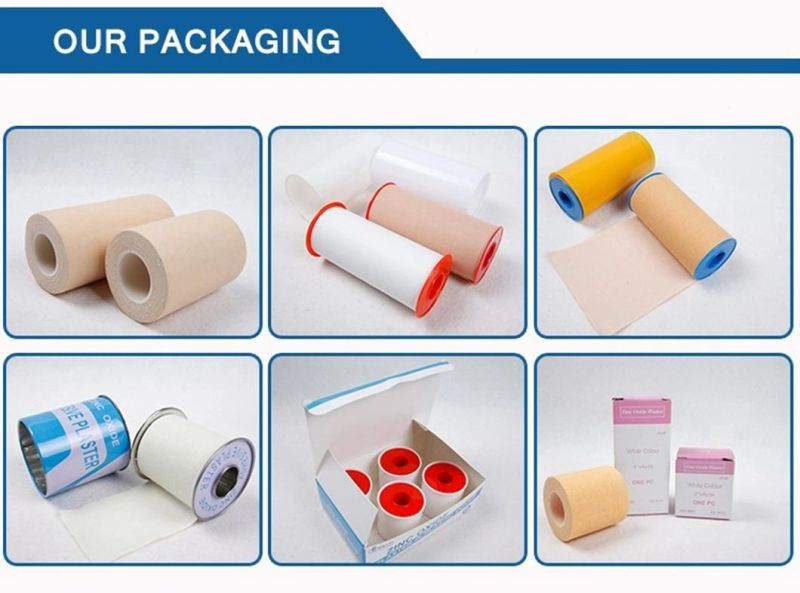 China Factory Directly Supply Adhesive Medical Zinc Oxide Tape Plaster