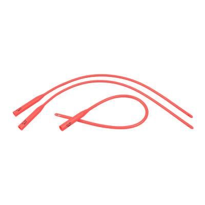 Red Rubber Latex Urethral Rectal Nelaton Catheter