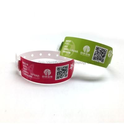 Gj8020 Waterproof Different Qr Code Plastic Bracelet for Events