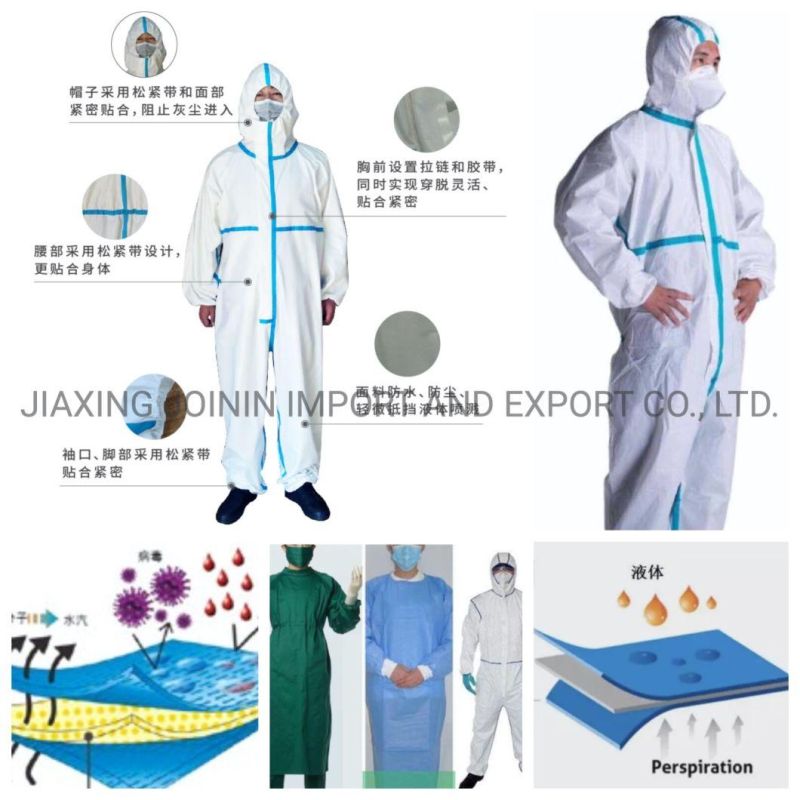 High Quality Anti-Virus Disposable Coverall Surgical Hospital Protection Cloth Suit Protective Clothing