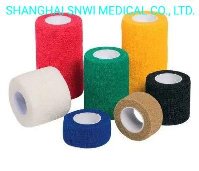 Veterinary Animal Patterned Non Woven Self Adhering Cohesive Elastic Pet Bandage