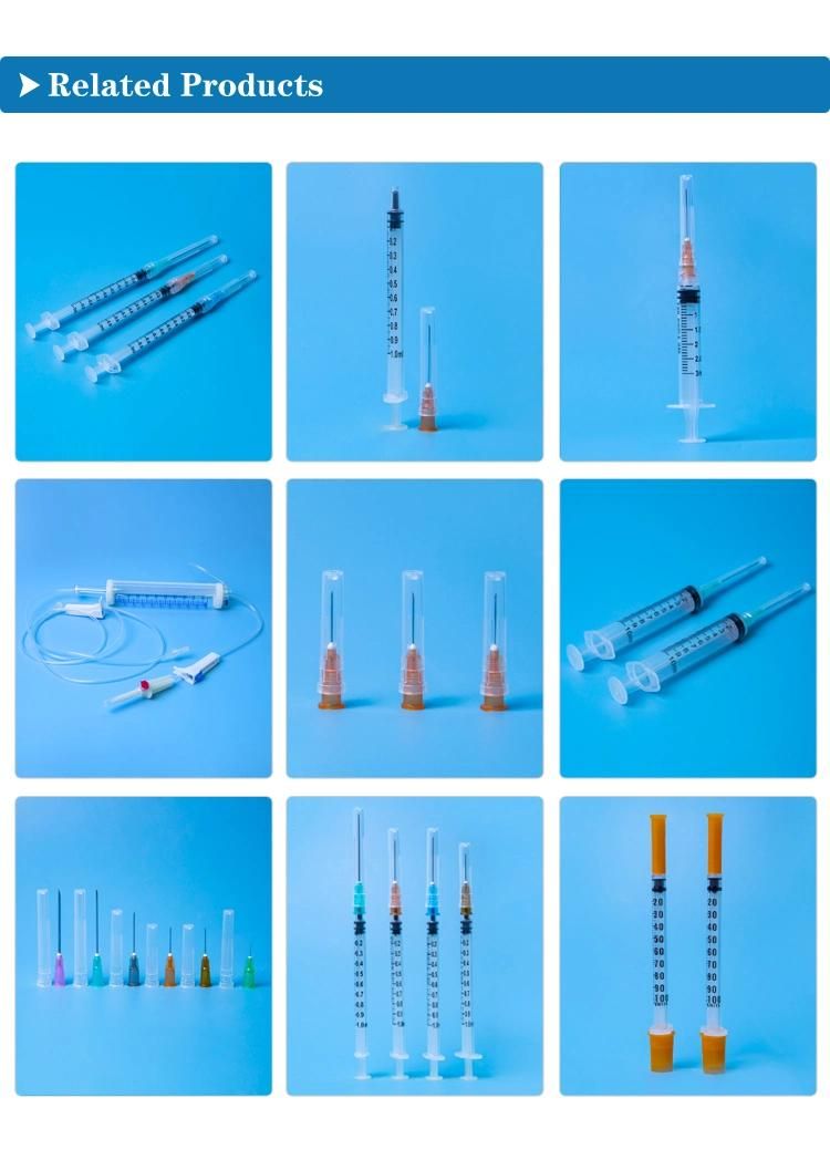Ready Stock Syringe 1ml 3ml Luer Lock & Luer Slip From Factory Eo Sterile FDA CE ISO SGS