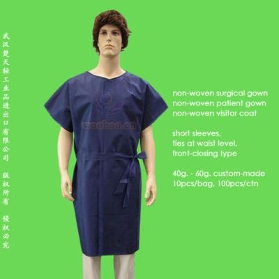 Disposable PP+PE Patient Gown