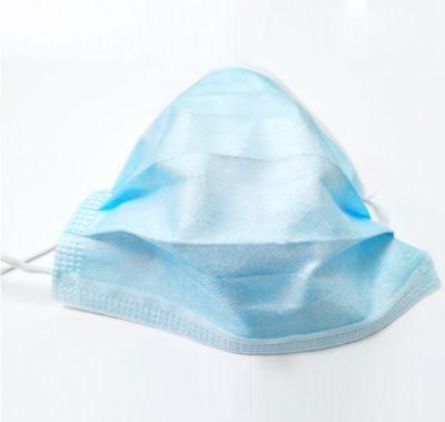 3 Layer Disposable Non Woven Bfe Pfe Vfe Level 3 Type Iir Face Mask 3ply with Earloop Ties