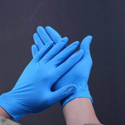 Disposable Medical Blue Nitrile Guantes De Nitrilo in Bulk