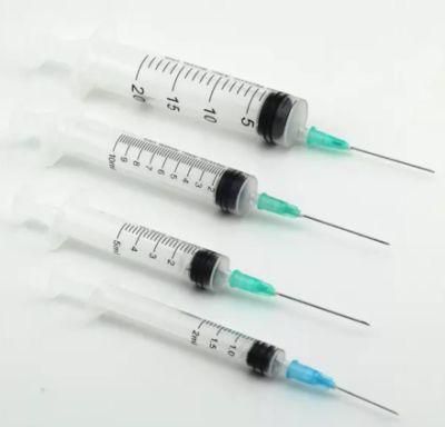 1~ 5ml Sterilize Plastic Injection Syringe Luer Lock Luer Slip with Needle