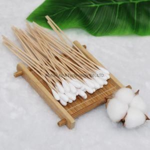 6 Inch Wooden Stick Medical Cotton Swab Applitcators Qtip for Home Care First Aid