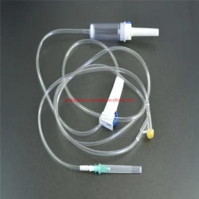 Infusion Set Vented Drip Chamber with Fliter, 1.5m Tubing, Luer Lock with Needle
