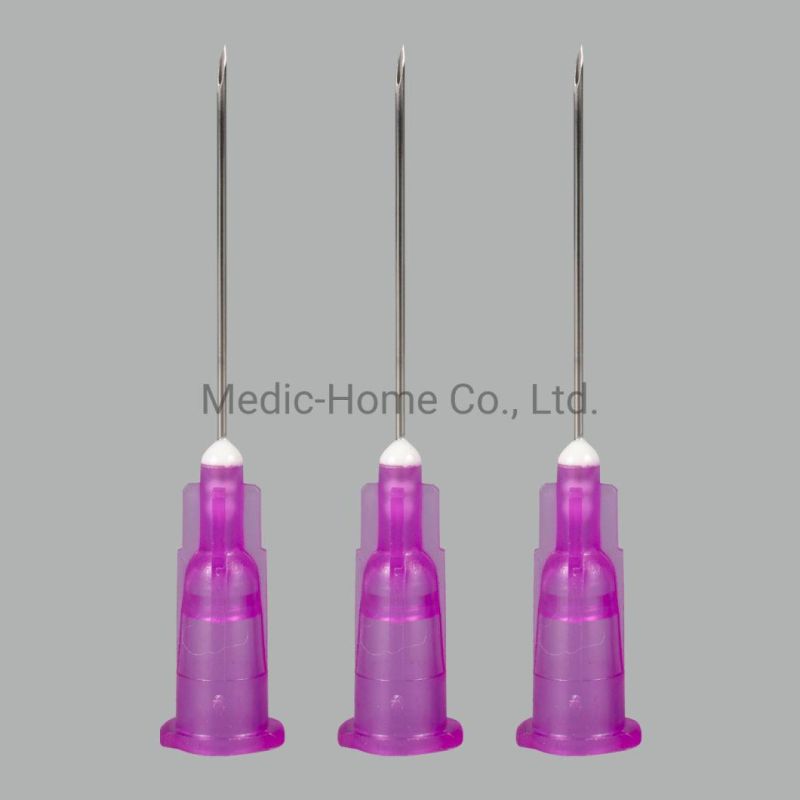 High Quality Medical Stainless Steel Customized Color Hypodermic Needles for Injection in Bulk