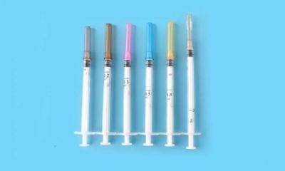 Low Dead Space 1ml Sterile Disposable Vaccine Syringe with Fixed Needle