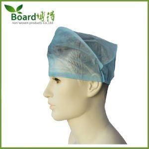 Machine Made Non-Woven Surgical Cap, Doctor Cap with Elastic