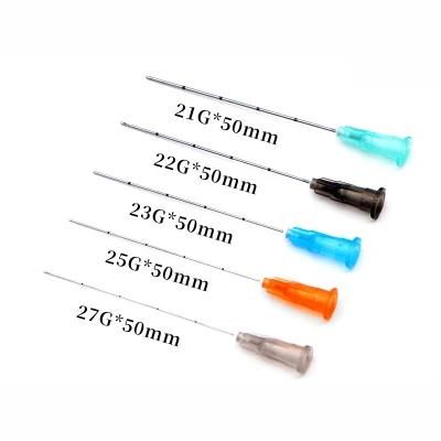 Hot Selling High Quality 25g 50mm Cosmetic Micro Cannula