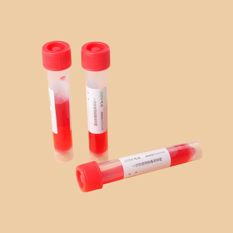 Disposable Medical Viral Virus Sample Tube with Collection Swabs