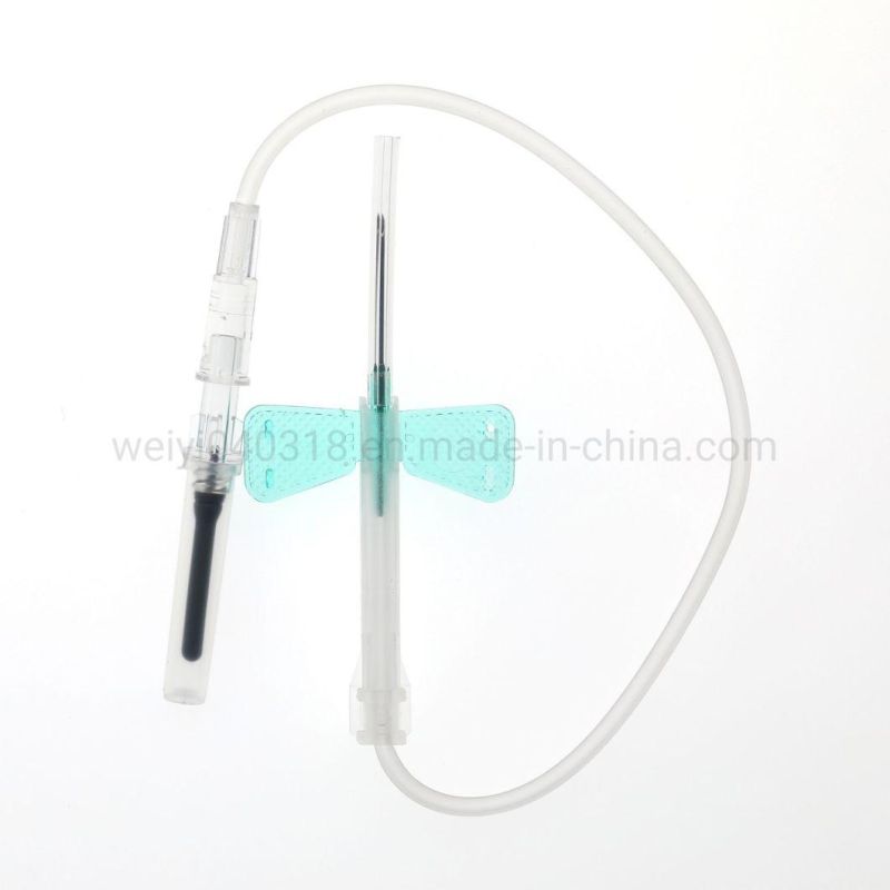 Disposable Blood Collection Needles Butterfly Needle Blood Lancet Infusion Needle Safety Type with CE ISO FDA