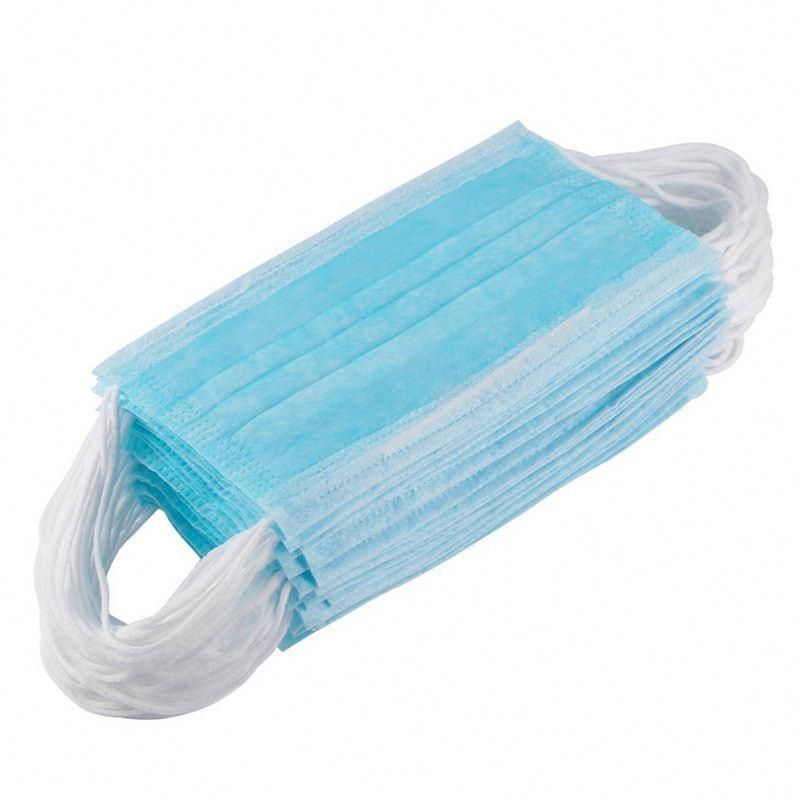 Non-Woven Virus Protection Filter Mask 50PCS / Bag Disposable Medical Mask