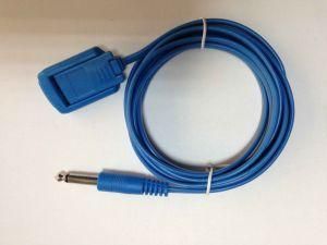 Reusable Electrosurgical Neutral Electrode Plate Cable, HiFi Plug