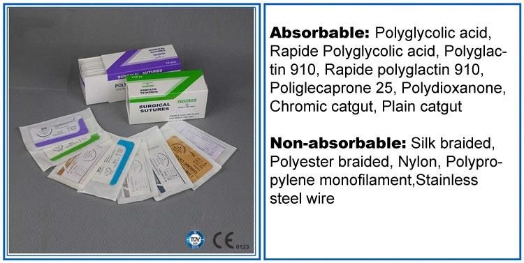 Sterile Surgical Suture Thread with Needle