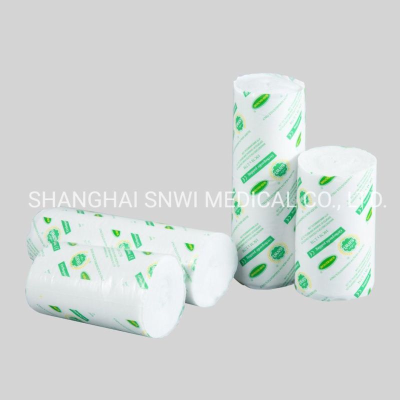 Disposable Medical Supply Non-Sterile Absorbent Gauze Cotton Wool Roll Approved by CE ISO