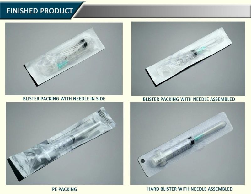 1ml Disposable Syringe Luer Slip with Needle Manufacture with FDA 510K CE&ISO Improved for Vaccine in Stock and Fast Delivery 5ml