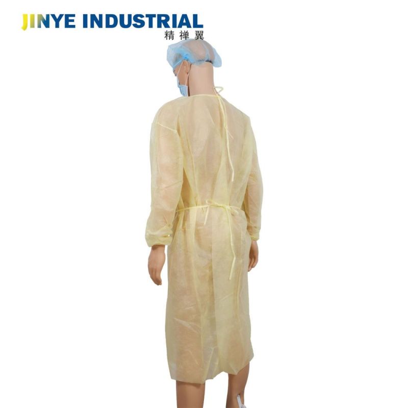 Disposable PP Non Woven Knitted Cuffs Steile/Non Sterile Isolation Gown