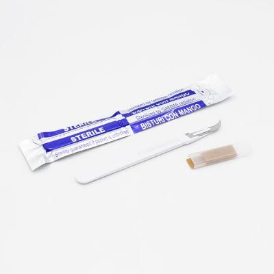 Disposable Safety Surgical Scalpel with Plastic Handle