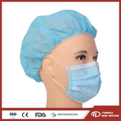 Round Elastic Ear-Loop 3 Ply Surgical Non-Woven Face Mask