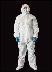 Disposable Full Body Seal Hooded One-Piece Breathable Isolation Clothing Safety Anti-Virus Suit