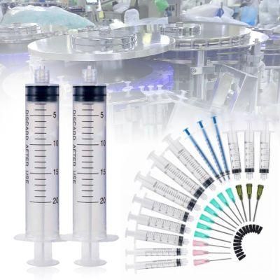 Disposable Injector Syringe Without Needle for Refilling Measuring Nutrient