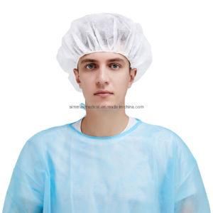 Restaurant/Hospital/ Workshop Using Cheap 21 Inch Non Woven Bouffant Cap Disposable Round Cap