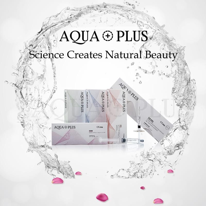 Aqua Plus CE Certified Injectable Non-Animal Fermentation Cross Linked Facial Lip Hyaluronic Acid Dermal Filler Injections