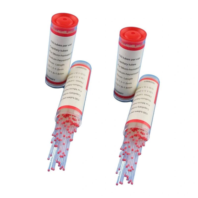 500 Pieces Glass Blue Micro Hematocrit Capillary Tube