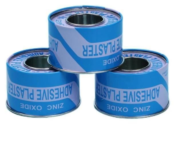 High Quality Zinc Oxide Adhesive Perforatd Plaster with CE&ISO Tinplate Can